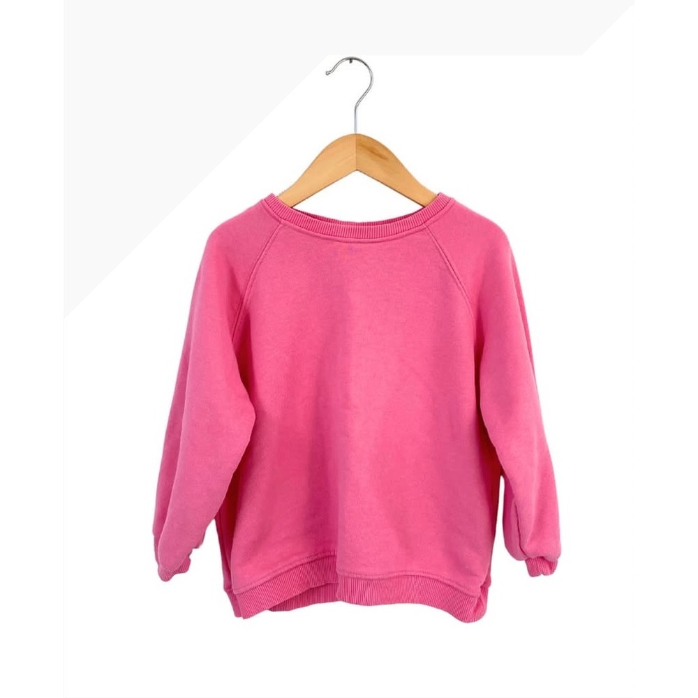 Zara Pink Crewneck Sweatshirt Long Sleeve Pullover Casual Top - 4 / 5 years